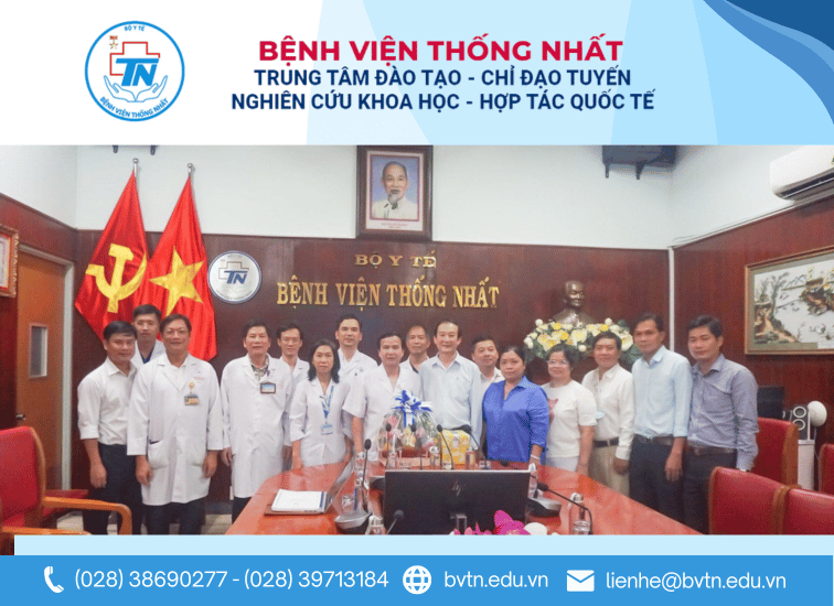 Benh vien DKKV Dong Thap Muoi den tham va lam viec tai BV Thong Nhat