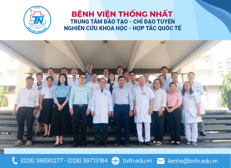 Benh vien da khoa khu vuc Can Giuoc den tham va lam viec tai BV Thong Nhat